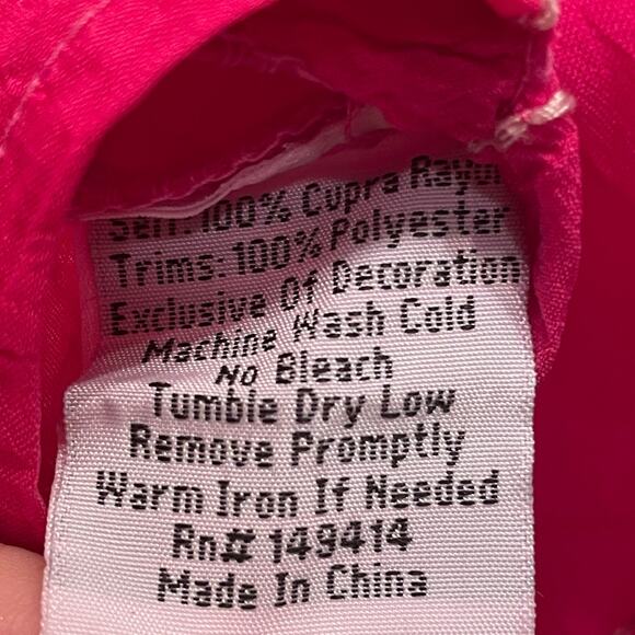 Johnny Was Pink Embroidered Tunic | Kimono Sleeve Boho Top, S, Cupra Rayon $410 - Picture 8 of 11